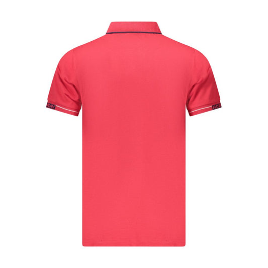 Norway 1963 Red Cotton Men Polo Shirt NO-38992-S