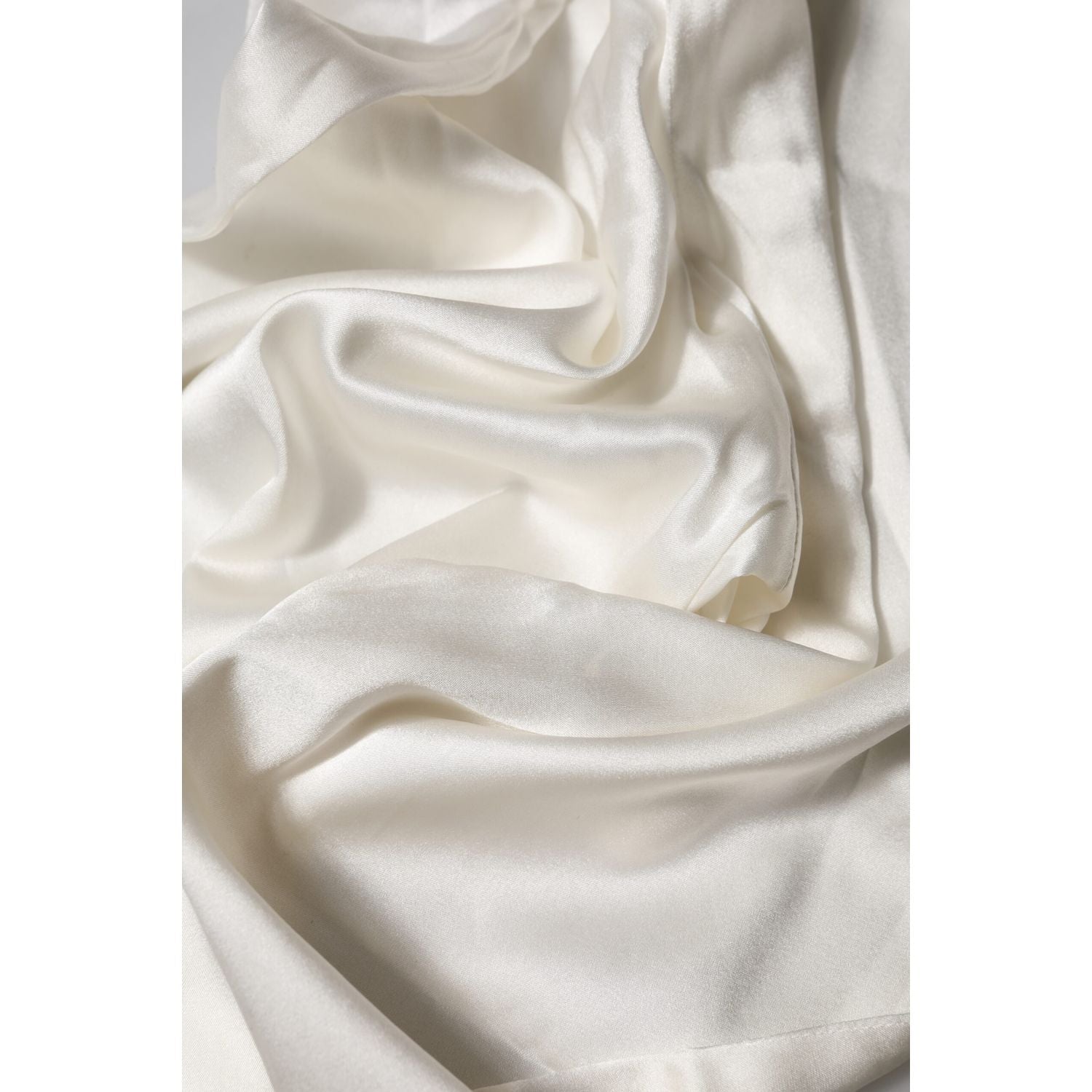 Dolce & Gabbana Ivory Silk Tapered High Waist Pants