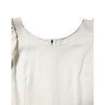 Dolce & Gabbana White Round Neck Short Sleeves Blouse Top TSH90589-36