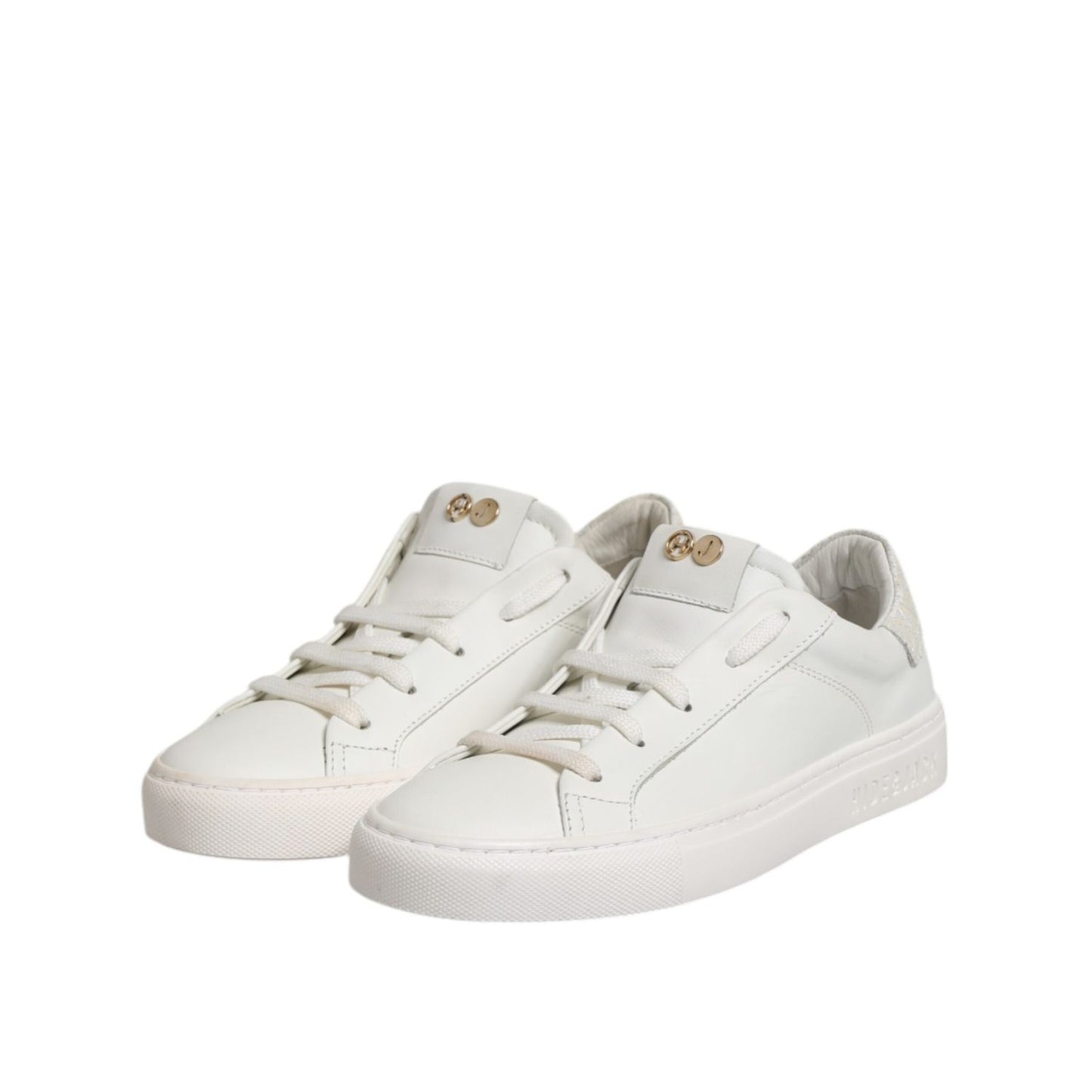 HIDE & JACK White Leather Low Top Lace Up Sneakers Shoes LA12593-35