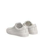 HIDE & JACK White Leather Low Top Lace Up Sneakers Shoes LA12593-35
