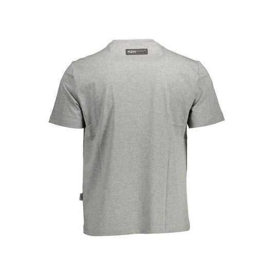 Plein Sport Gray Cotton T-Shirt