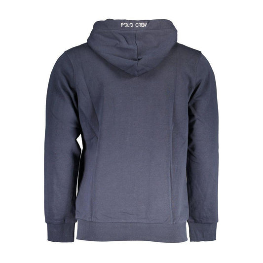 La Martina Blue Cotton Sweater