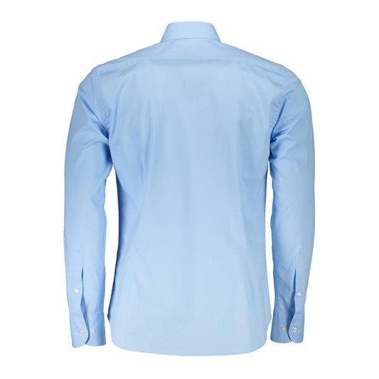 La Martina Blue Cotton Shirt
