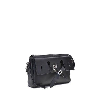 Balenciaga Black Calf Leather Bos Taurus Shoulder Bag