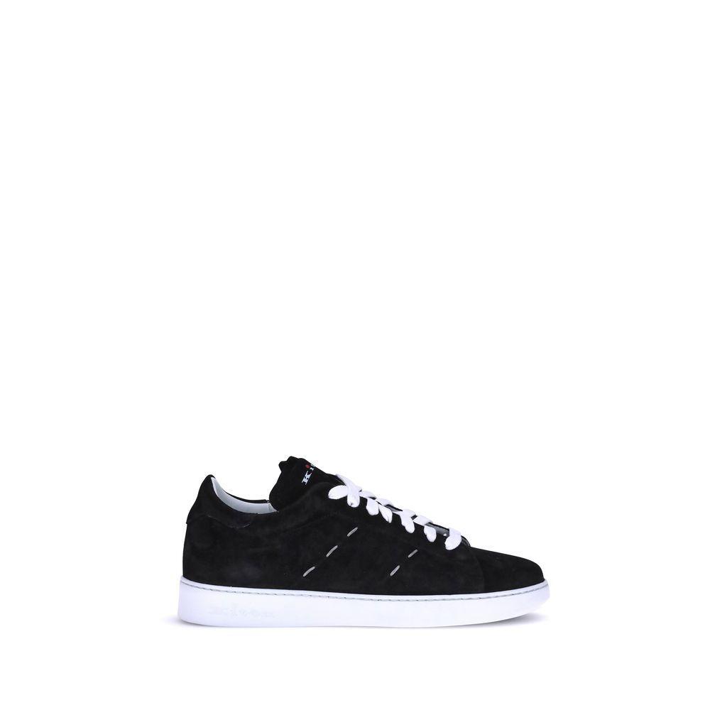 Kiton Leather Sneakers KI-USSA068N0130204001NERO-EU40/US7