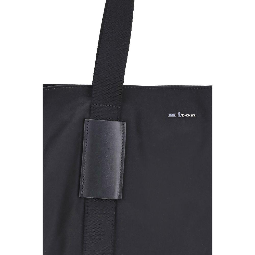 Kiton Nylon Tote Bag KIUBA0083N0127001001NEROBB