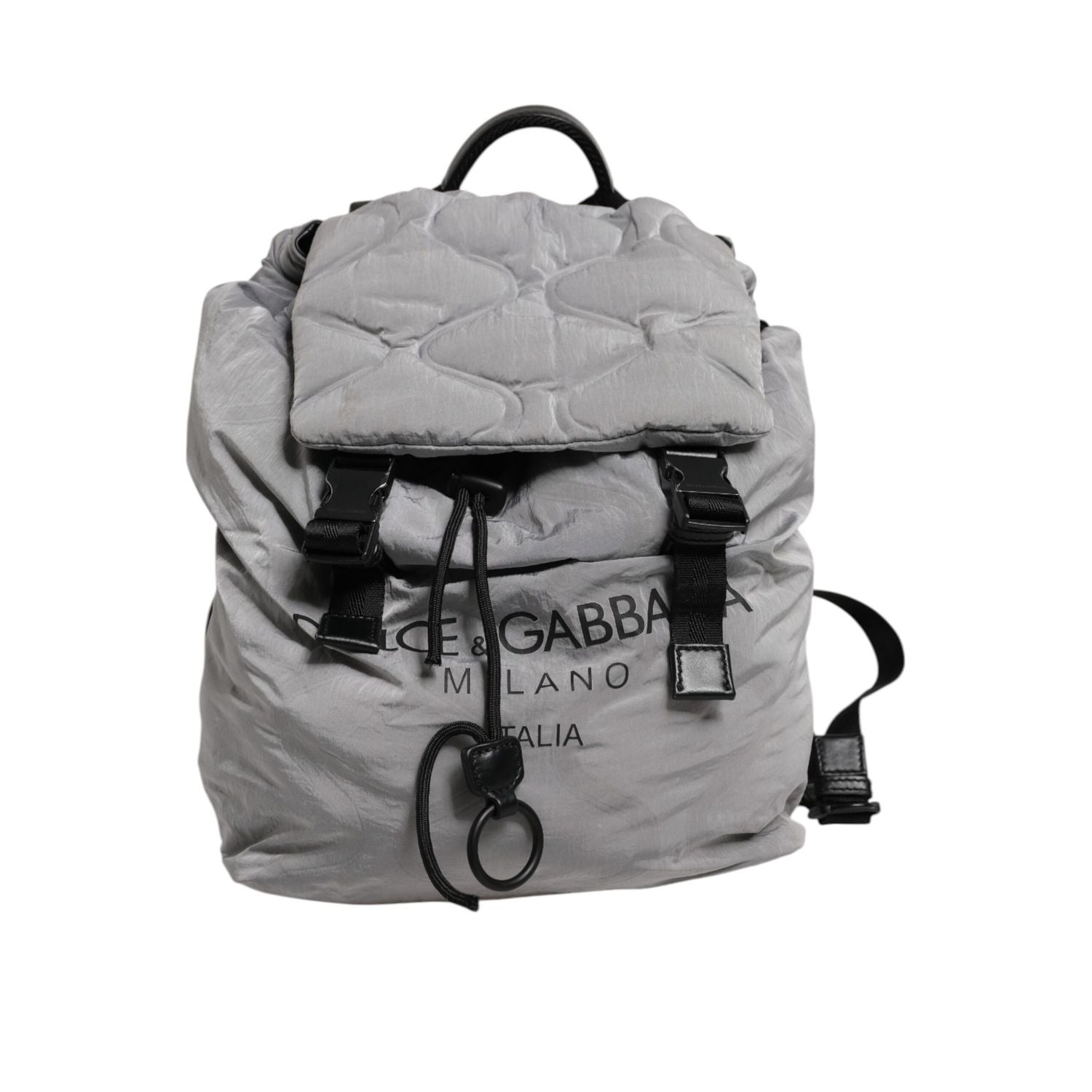 Front view with bag zipped and handles upright.