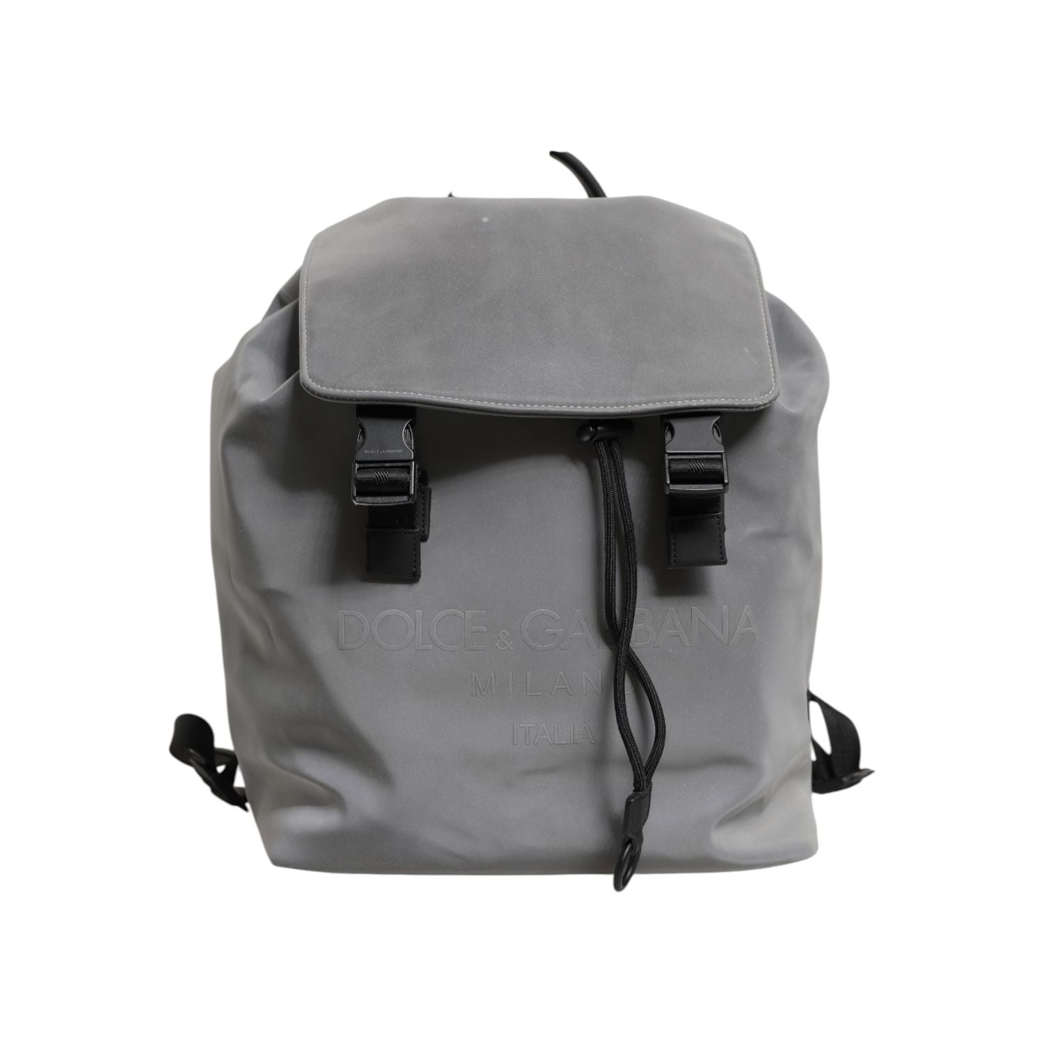 Front view with bag zipped and handles upright.