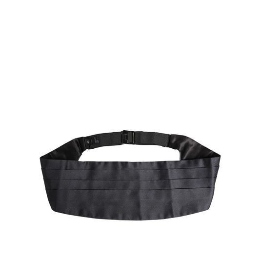 Dolce & Gabbana Dark Blue 100% Silk Belt Waist Cummerbund