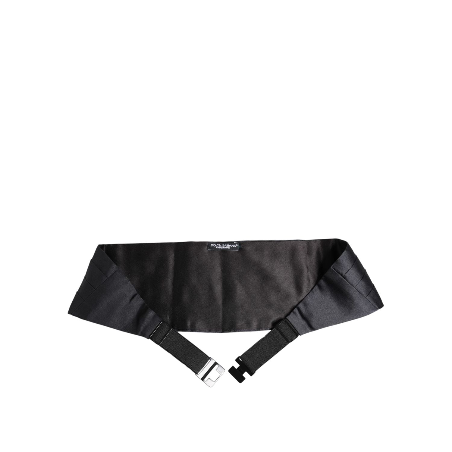 Dolce & Gabbana Dark Blue 100% Silk Belt Waist Cummerbund