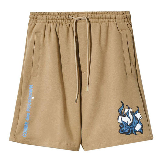 Comme Des Fuckdown Brown Cotton Short CO-15730-XL