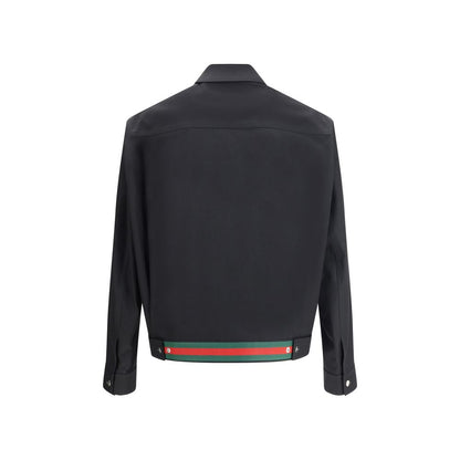 Gucci Black Cotton Shell Jacket
