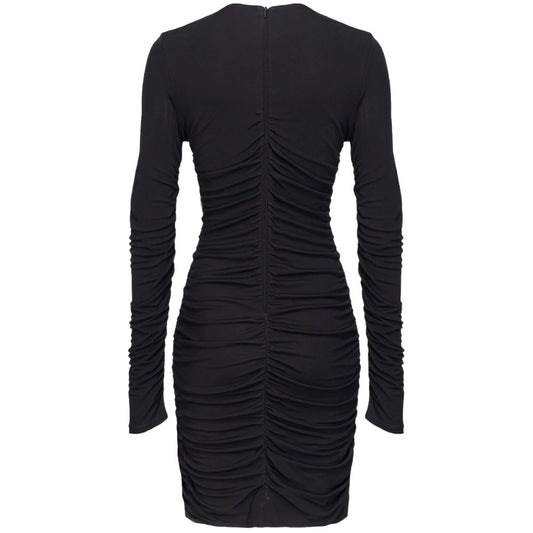 PINKO Black Nylon Dress PI-15744-XS