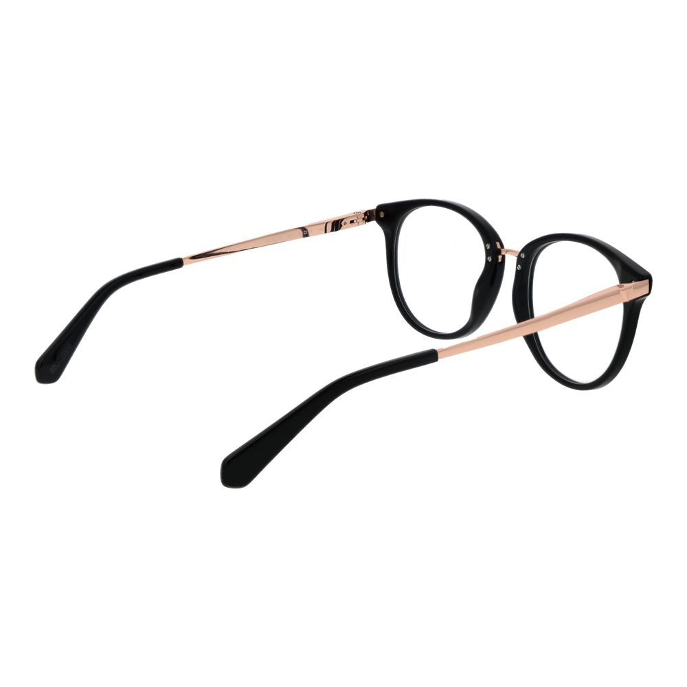 Guess Black Unisex Glasses Frame with full-rim acetate, round style, black frame, 51mm lenses width, and branded case included.