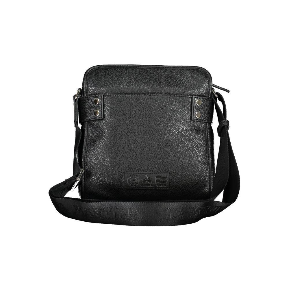 Front view with bag zipped and handles upright.