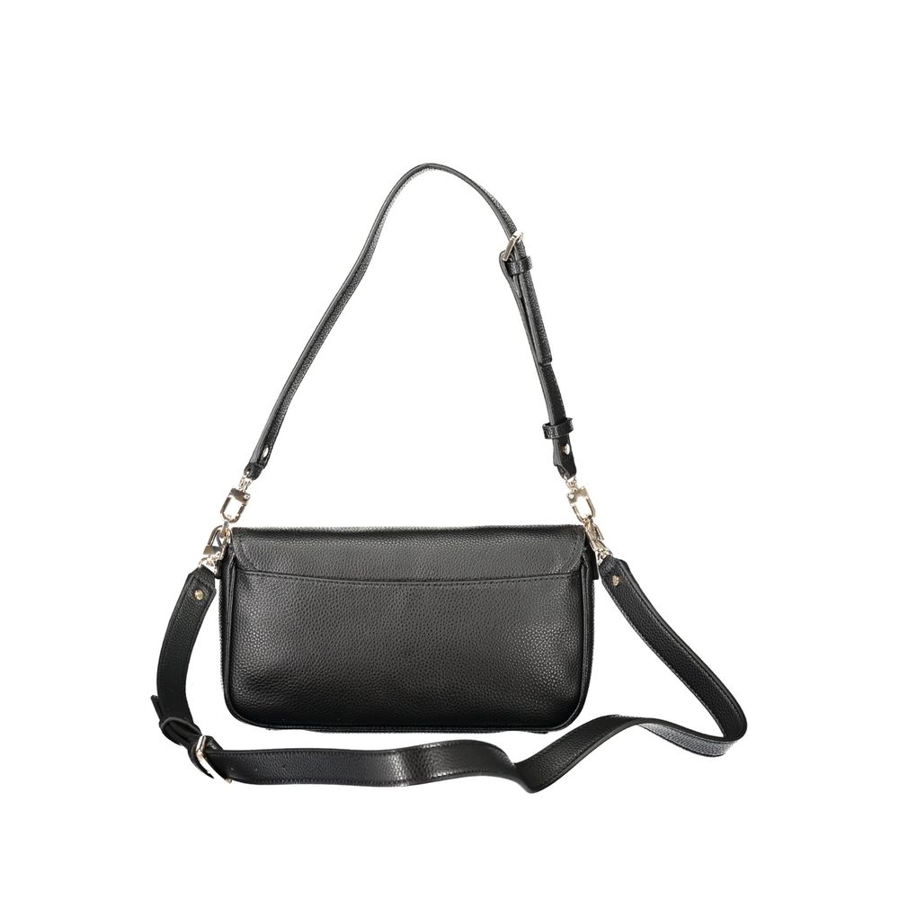 Guess Jeans Black Polyethylene Women Handbag with adjustable shoulder strap