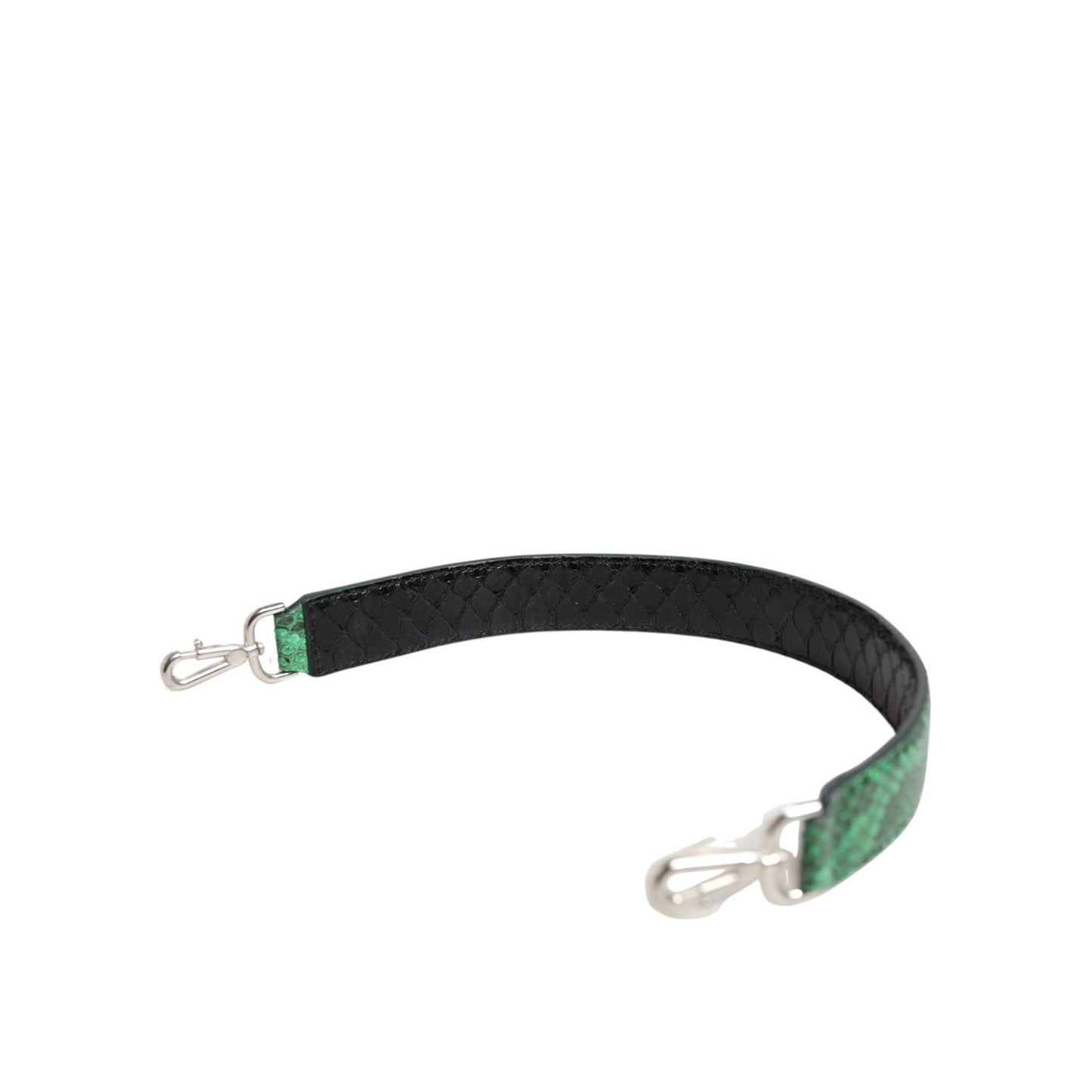 Dolce & Gabbana Black Green Exotic Leather Bag Shoulder Strap WMB444