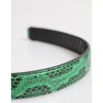 Dolce & Gabbana Black Green Exotic Leather Bag Shoulder Strap WMB444