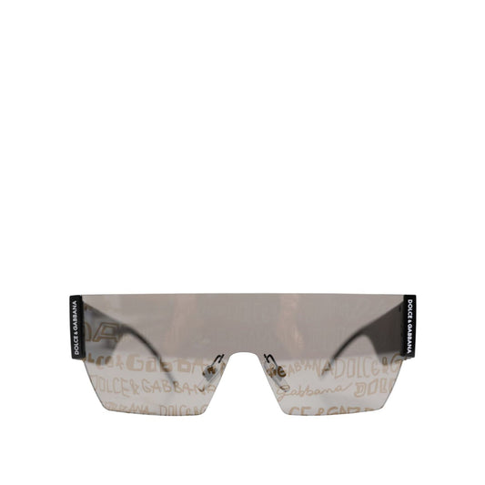 Dolce & Gabbana Black Metal Frame DNA Graffiti DG2233 Eyewear Sunglasses