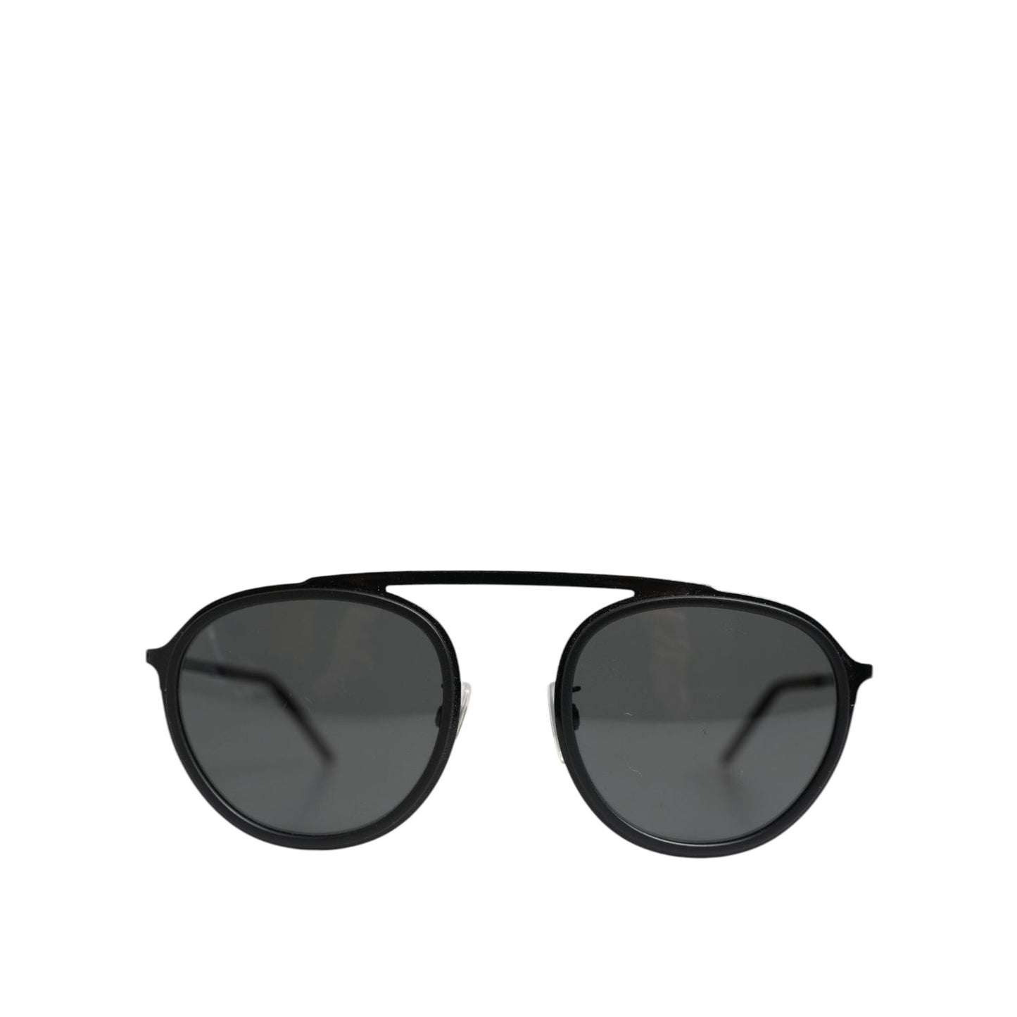Dolce & Gabbana Black Metal Frame Round DG2276 Eyewear Shades Sunglasses GLA1387