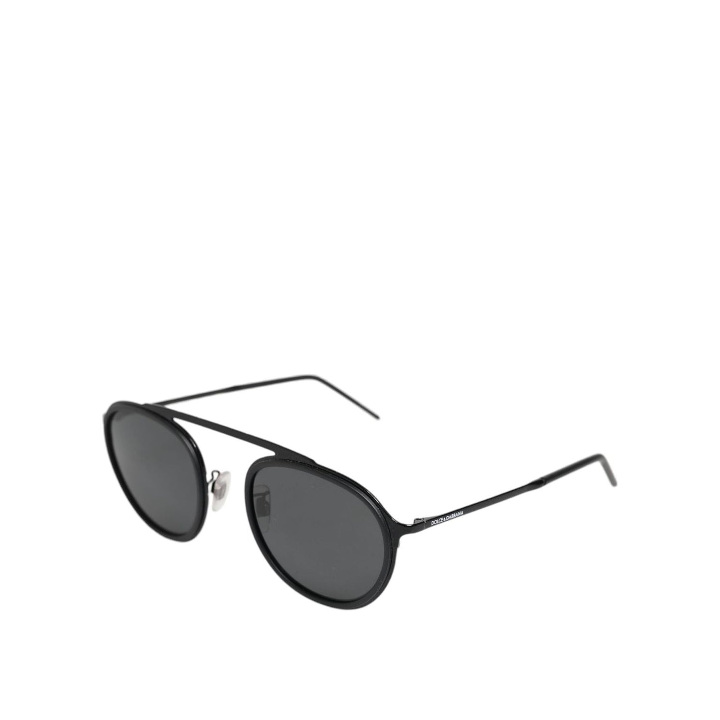 Dolce & Gabbana Black Metal Frame Round DG2276 Eyewear Shades Sunglasses GLA1387