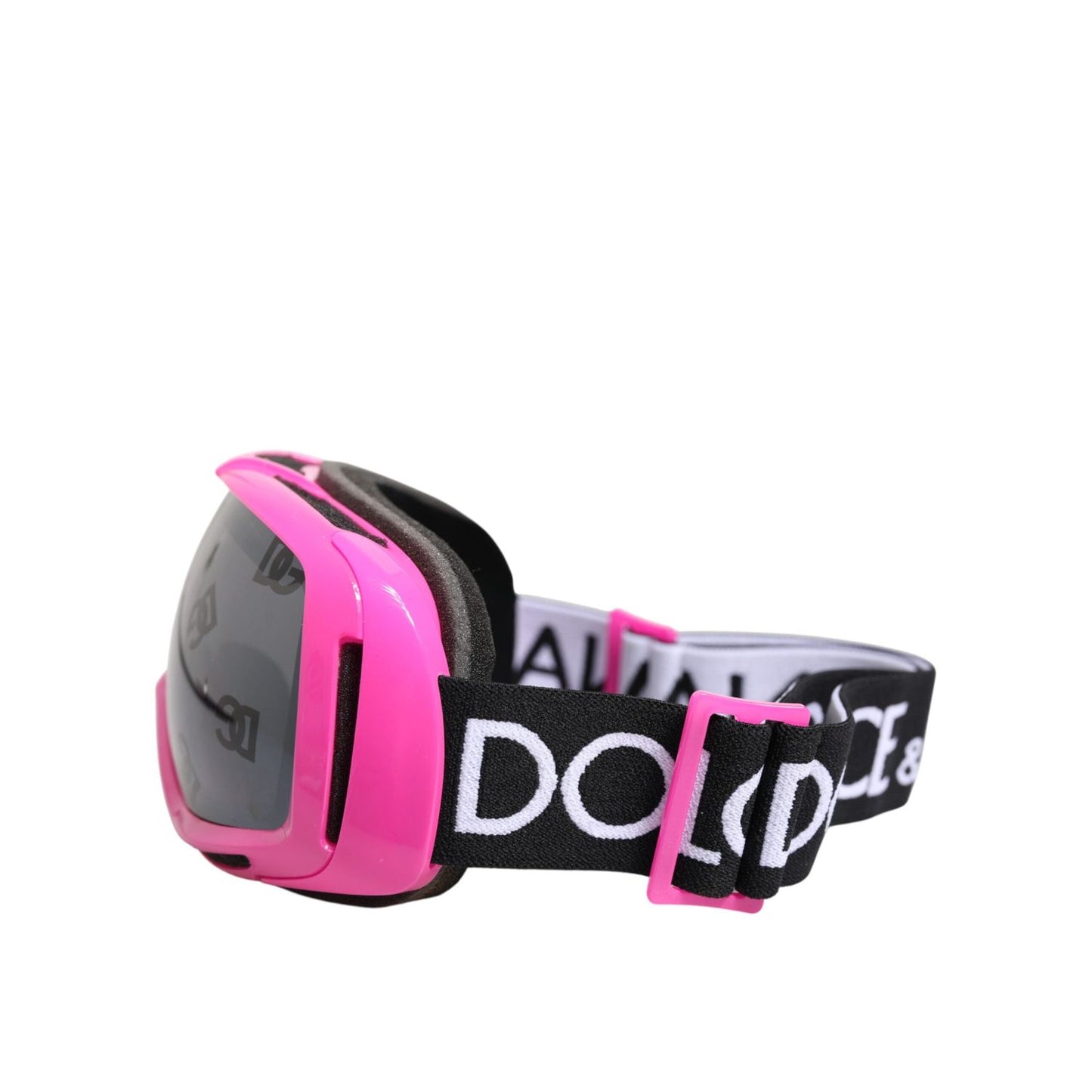 Dolce & Gabbana Fuchsia Pink Logo Ski Goggles DG6182 Mask Sunglasses GLA1390