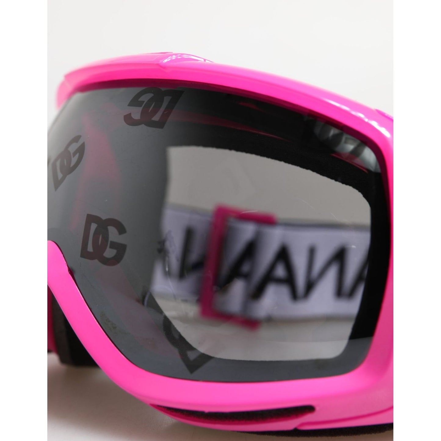Dolce & Gabbana Fuchsia Pink Logo Ski Goggles DG6182 Mask Sunglasses GLA1390