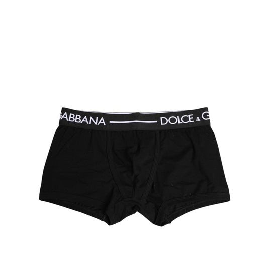 Dolce & Gabbana Black Cotton Stretch Regular Boxer Underwear BIK1726-4
