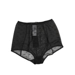 Dolce & Gabbana Black Logo Girdle High Waisted Panty Underwear