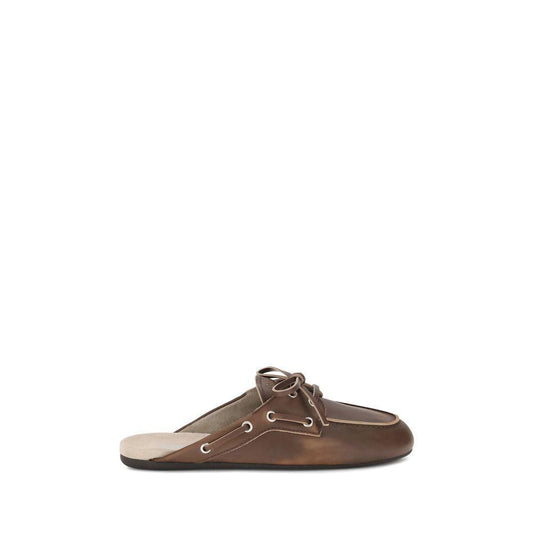 Miu Miu Leather Sabot Loafers MI-5D455EF0053F33F0038-EU38.5/US8.5