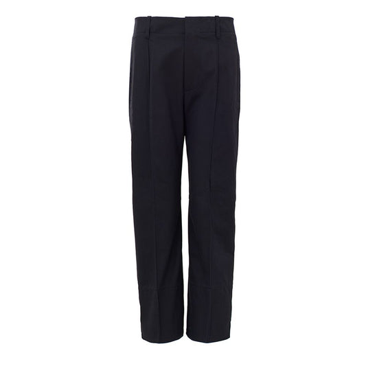 Bottega Veneta Navy Blue Cotton Pant BO-974220051582-36