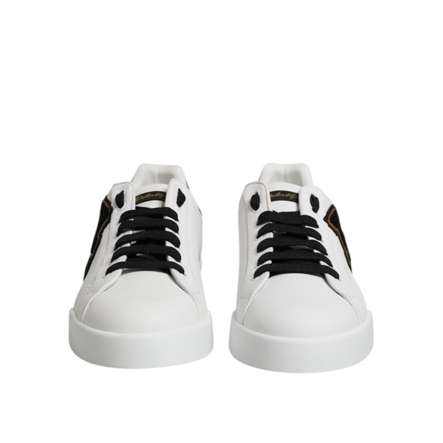Dolce & Gabbana White DG Logo Portofino Low Top Sneakers Shoes
