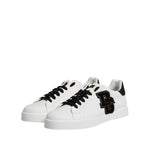 Dolce & Gabbana White DG Logo Portofino Low Top Sneakers Shoes