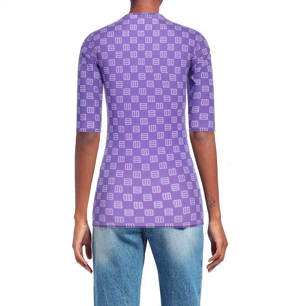 Ambush Purple Elastane T-Shirt