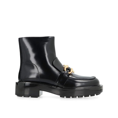 Bottega Veneta Black Calfskin Ankle Boots