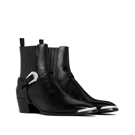 Celine Western Chelsea Isaac Harness Boots CE-8735320309972-EU45/US12
