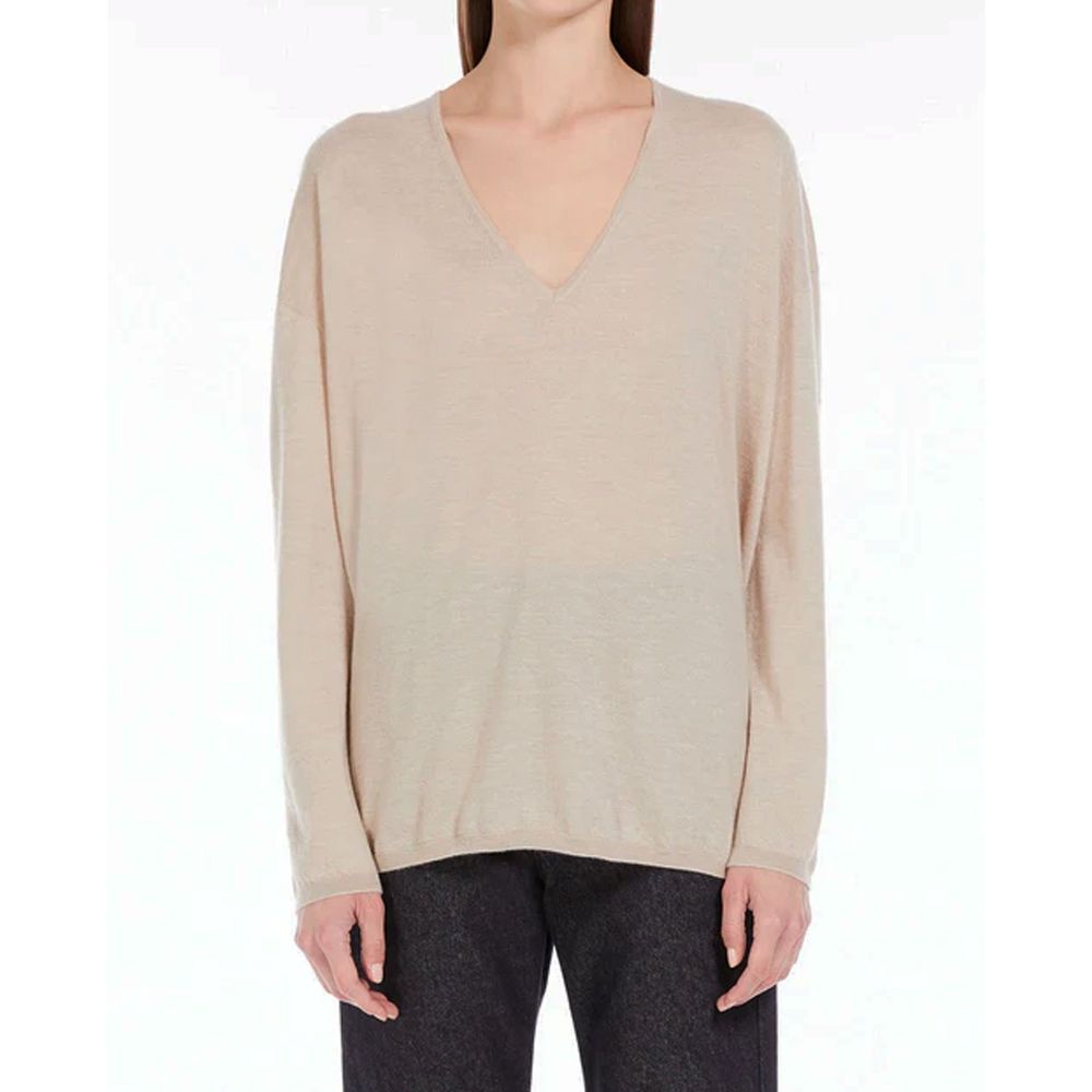 Max Mara Beige Cashmere Cashmere Sweater