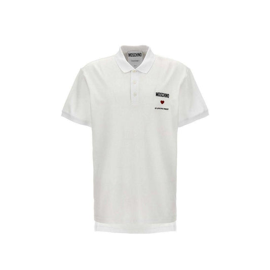 Moschino Couture In Love We Trust Cotton Polo MO-8735532384468-IT54 | XL
