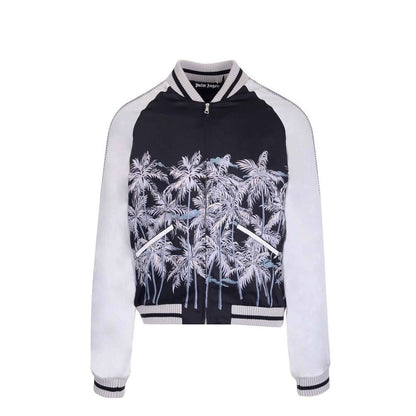 Palm Angels Black Polyester Bomber