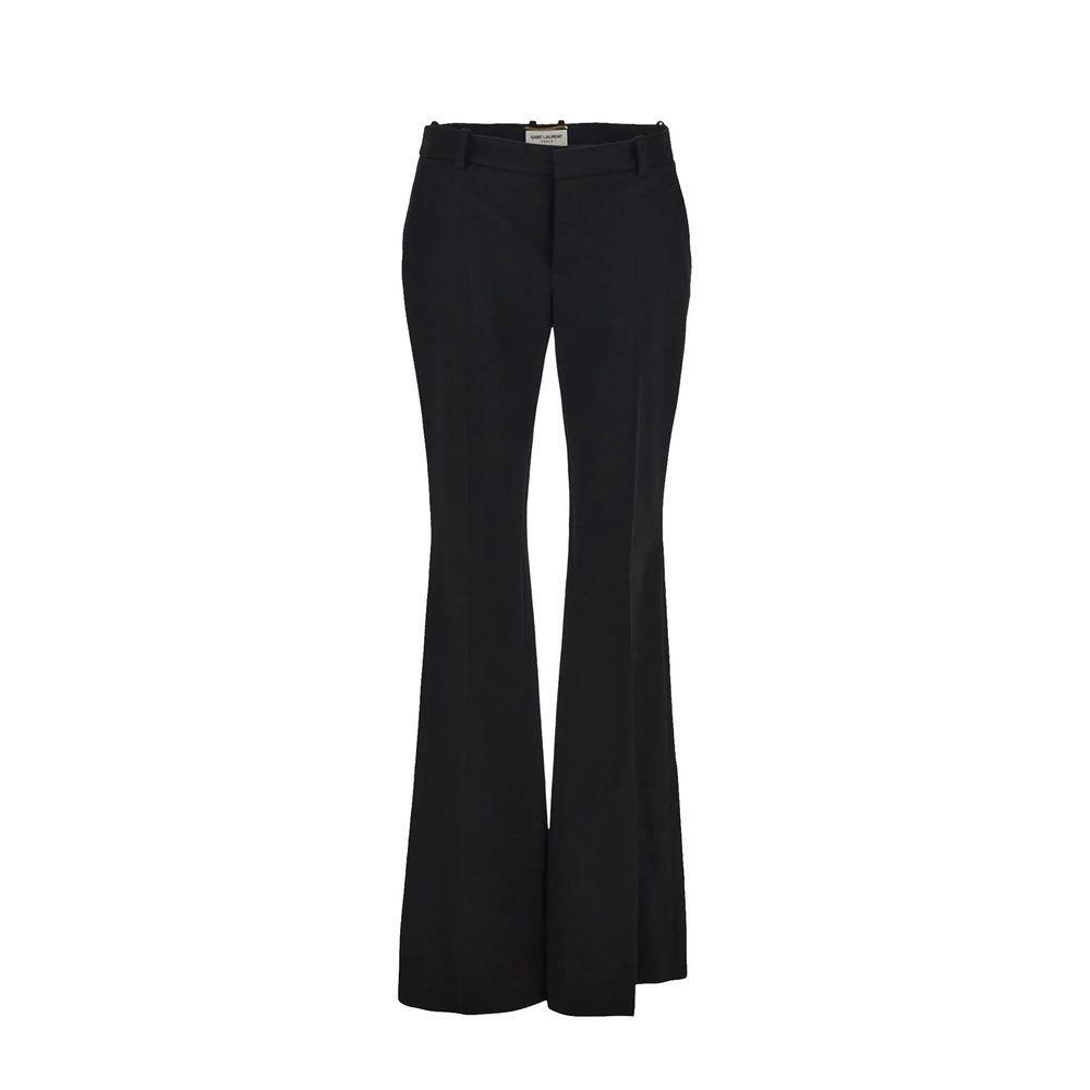 Saint Laurent Flared Wool Trousers SA-8735563055316-42