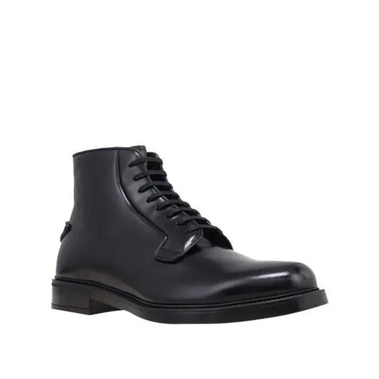 Prada Leather Lace-Up Boots PR-8736549765332-EU40/US7