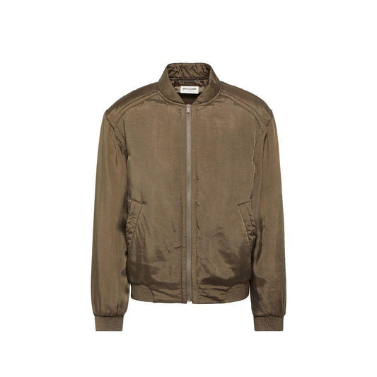 Saint Laurent Twill Teddy Bomber Jacket SA-8735581339860-IT52 | XL
