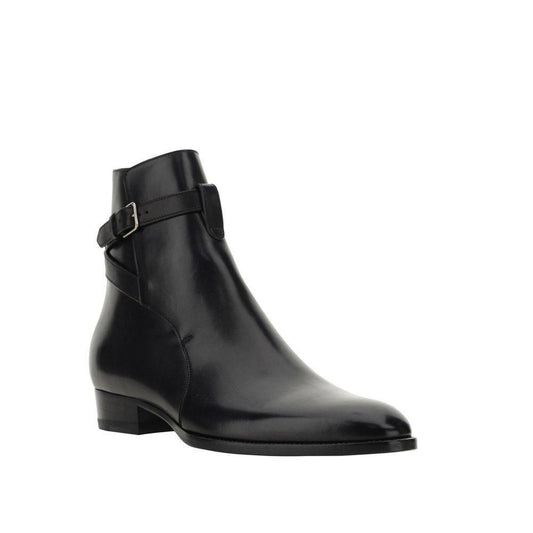 Saint Laurent Wyatt Jodhpur Ankle Boots SA-8735583699156-EU39.5/US6.5