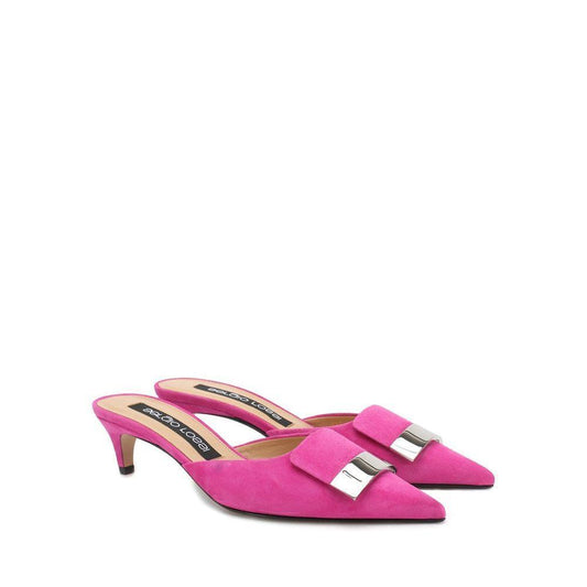 Sergio Rossi Leather Mules SE-8735590875348-EU34.5/US4.5