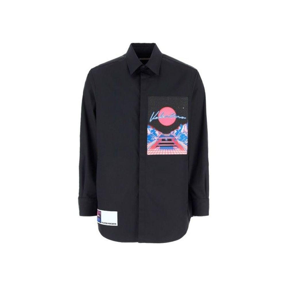Valentino Logo Patch Shirt VA-8735617450196-48 | M