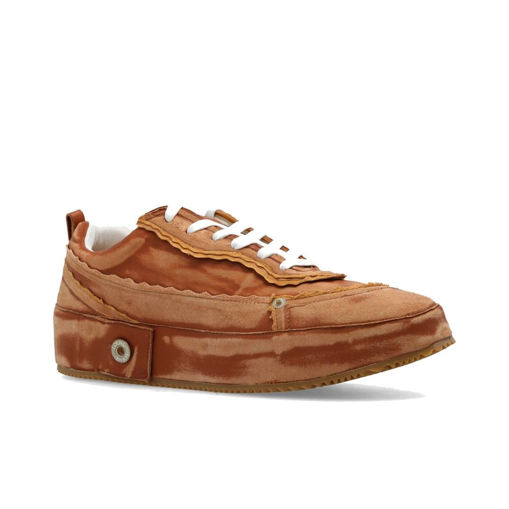 Loewe Brown Calfskin Platform Sneakers