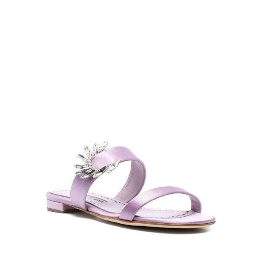 Manolo Blahnik Chivela 010 Flat Sandals MA-8736455393492-EU36/US6