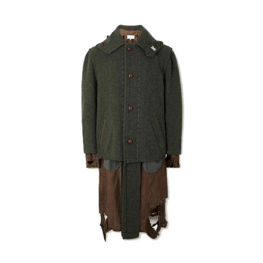 Maison Margiela Green Polyamide Coat
