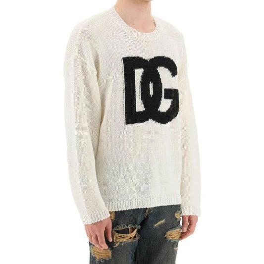 Dolce & Gabbana Linen Logo Sweater DO-8736353943764-M